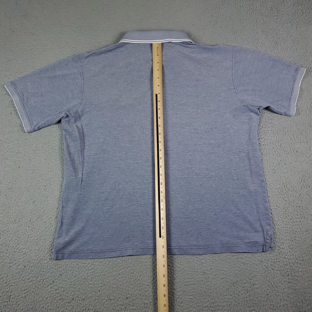 Peter Millar Polo Shirt Mens XL Blue Tailored Fit Golf Casual Short Sleeve ** - Picture 4 of 7